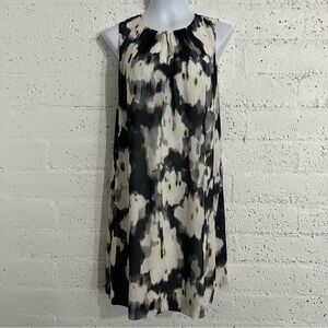 H & M Womens Dress US 14 EUR 44 Black Gray Yellow Lined Sleeveless F3